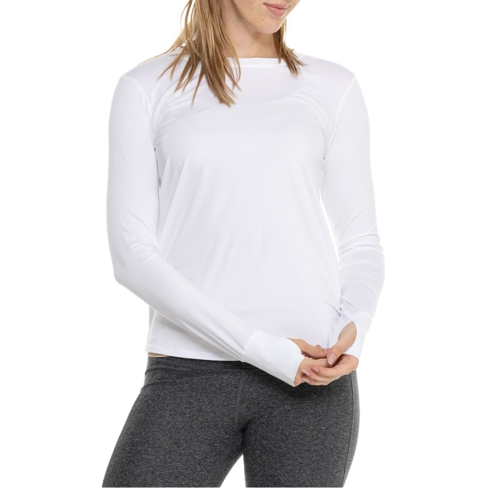 Spanx Women Butter Soft Spot Wrap Back Long Sleeve Top #50233R White Size XS NWT